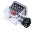 Valve Connector with Indicator Light, Socket, PG9, 24V, 10A, Contacts - 3